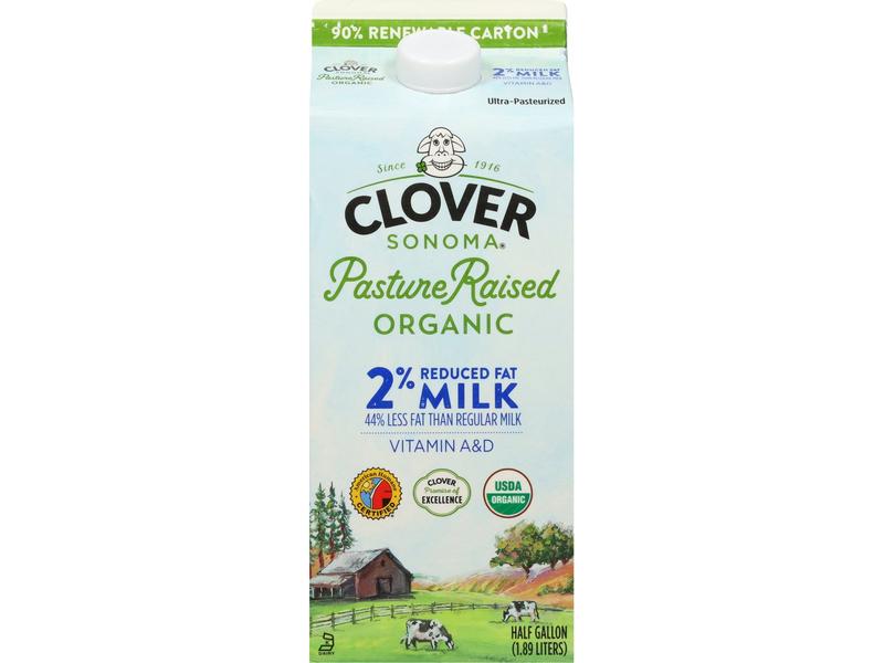 Milk, Organic, 2% Reduced Fat