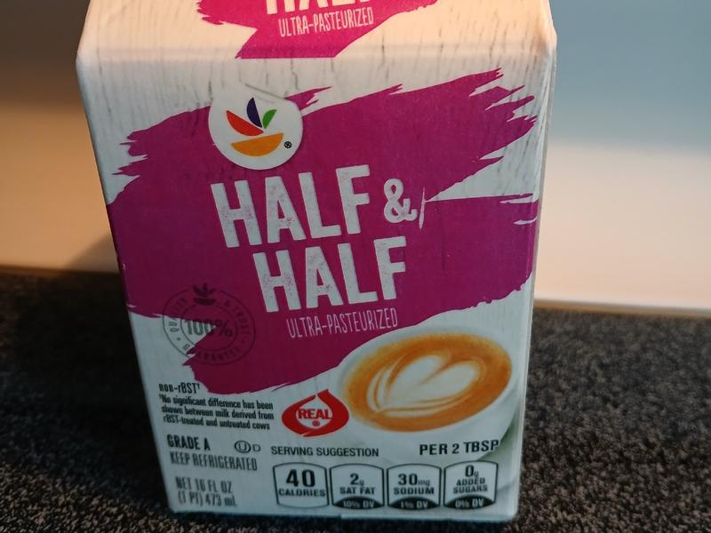 Half & Half Milk & Cream