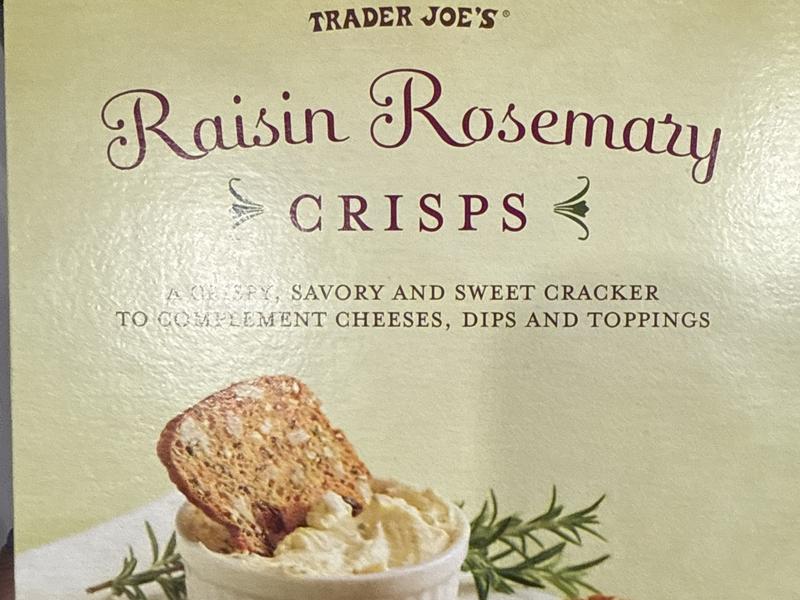 Raisin Rosemary Crisps