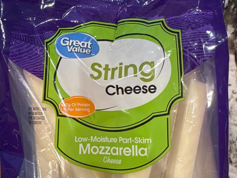 String Cheese, Low-Moisture Part-Skim Mozzarella