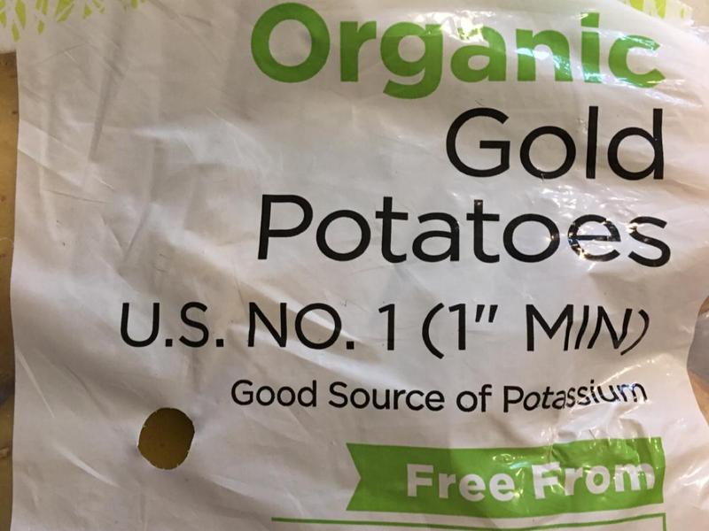 Organic Gold Potatoes