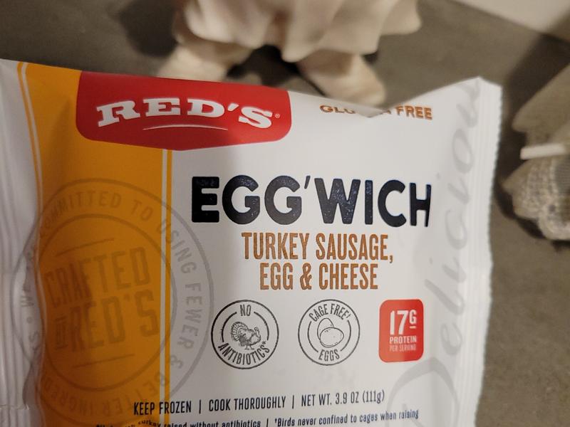 Egg Wich Breadless Sandwich, Turkey Sausage