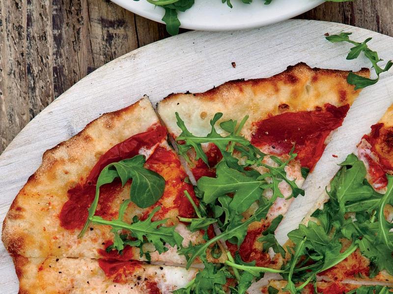 Sun-Dried Tomato, Goat Cheese Naan Pizza