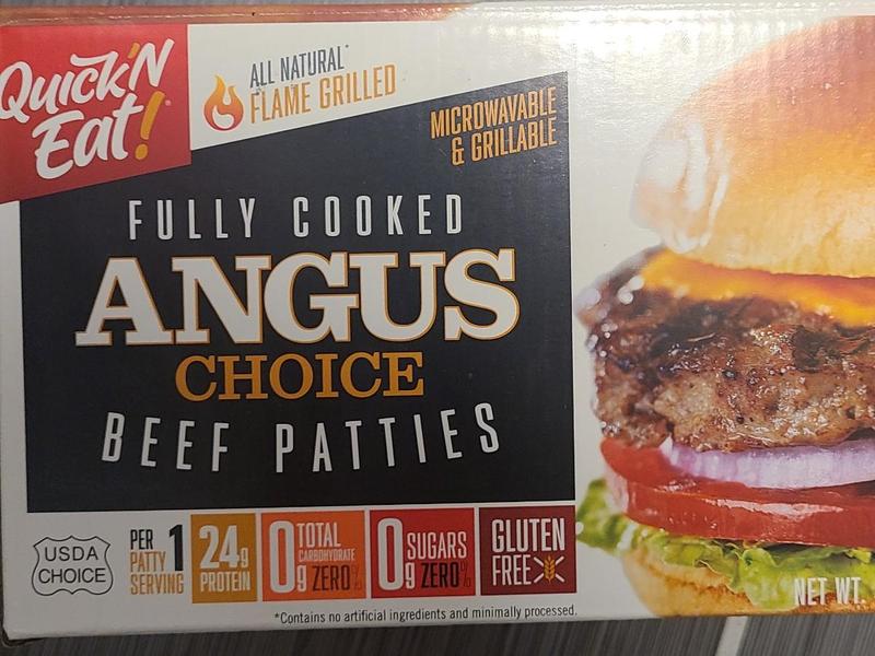 Fully Cooked Angus Choice Beef Patties