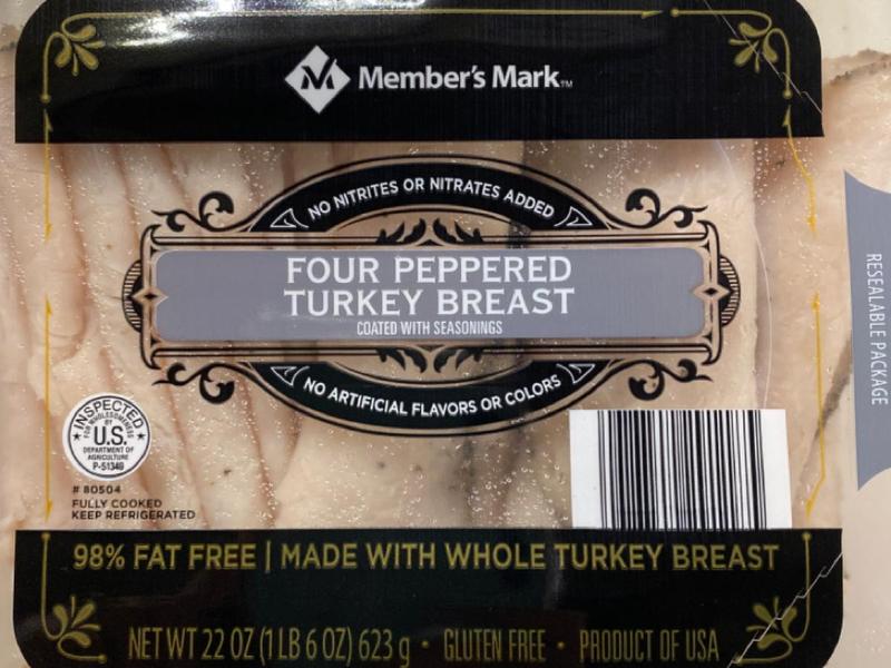 Four Peppered Turkey Breast