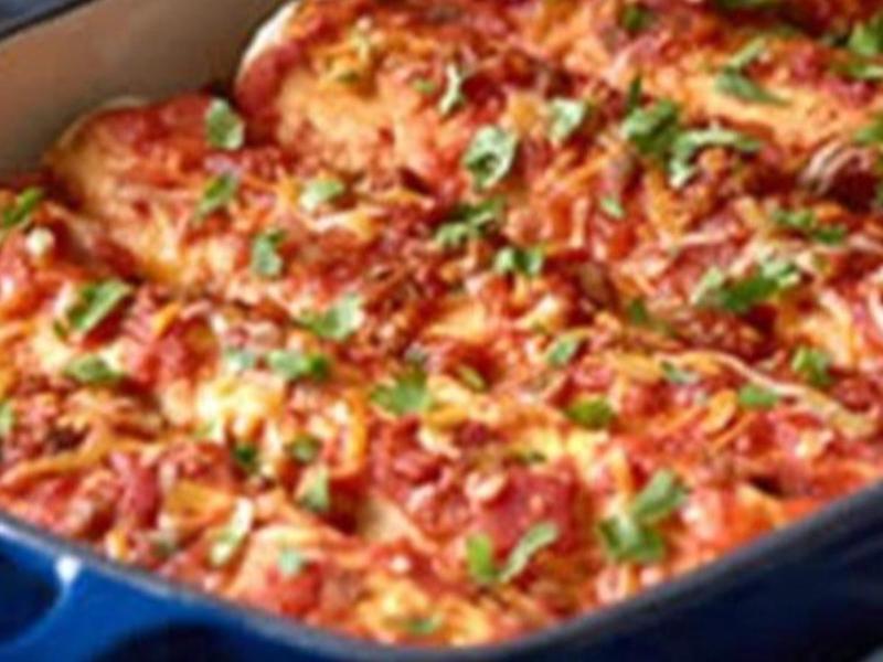 Cheesy Spinach Enchiladas
