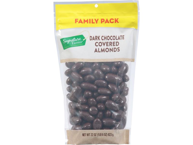 Almonds, Dark Chocolate Covered, Family Pack