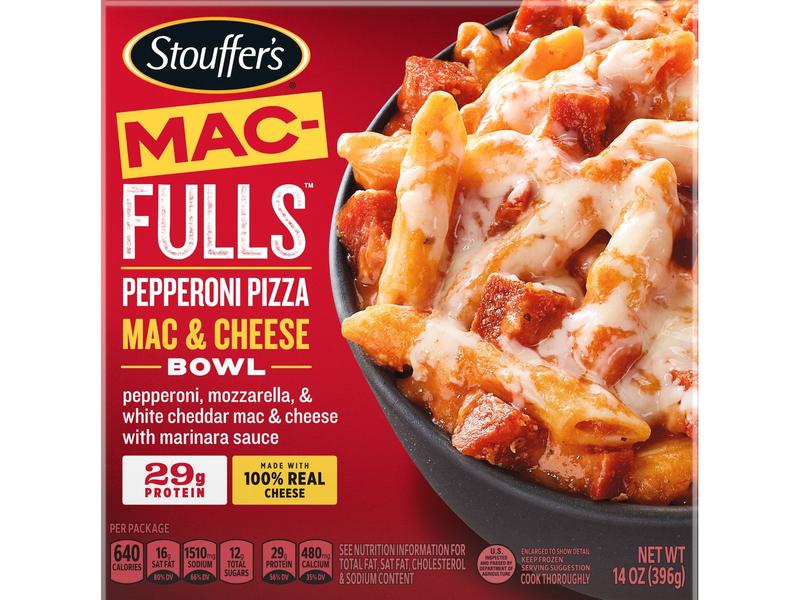 Bowl, Mac & Cheese, Pepperoni Pizza, Mac-Fulls