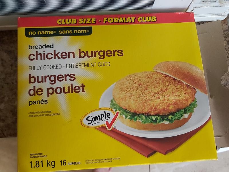 Breaded Chicken Burgers