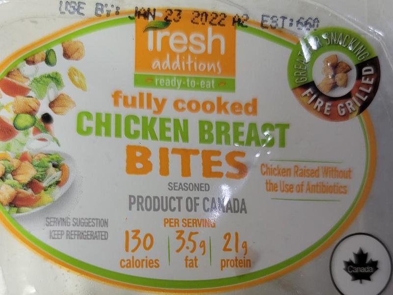 Fully Cooked Chicken Breast Bites