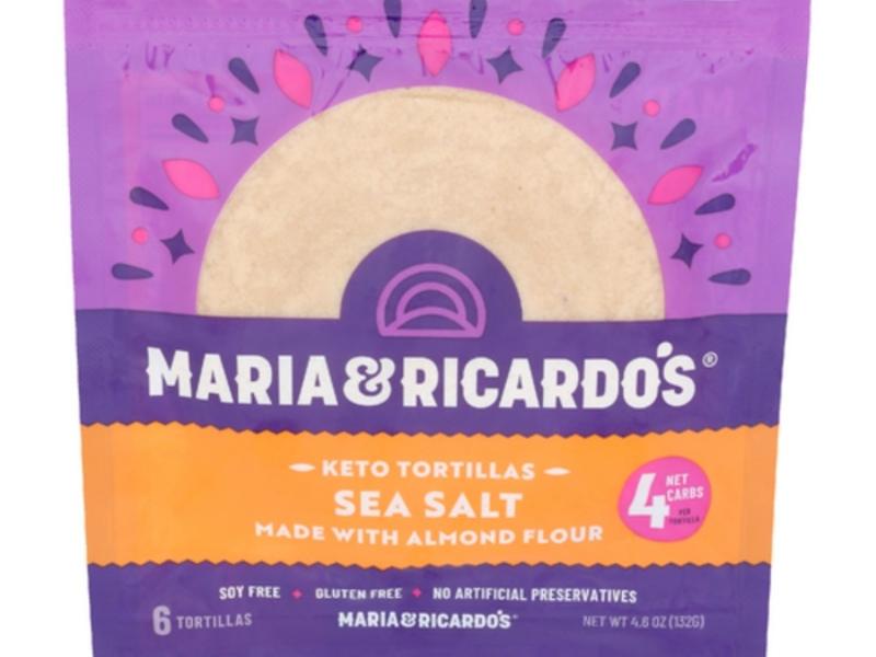 Almond Flour Keto Tortillas, with Sea Salt