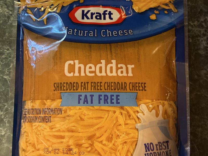 Fat Free Cheddar Cheese, Shredded