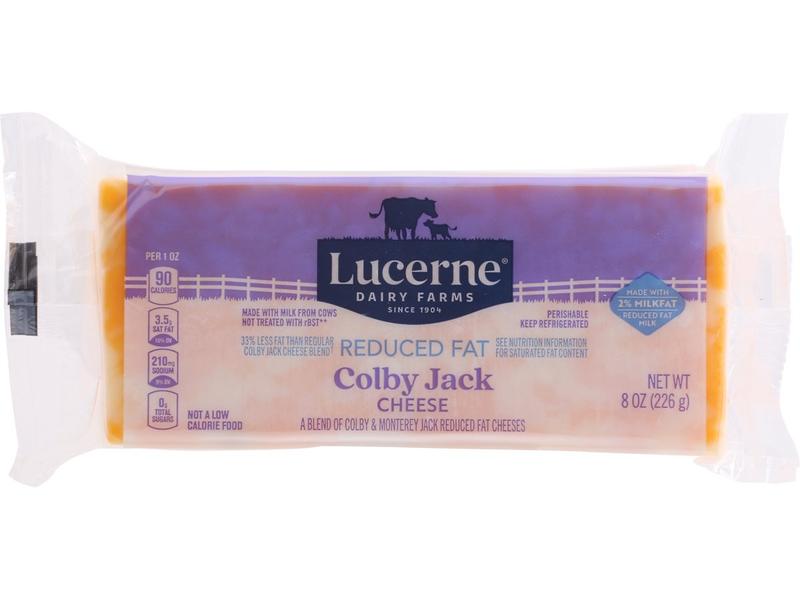 Cheese, Reduced Fat, Colby Jack