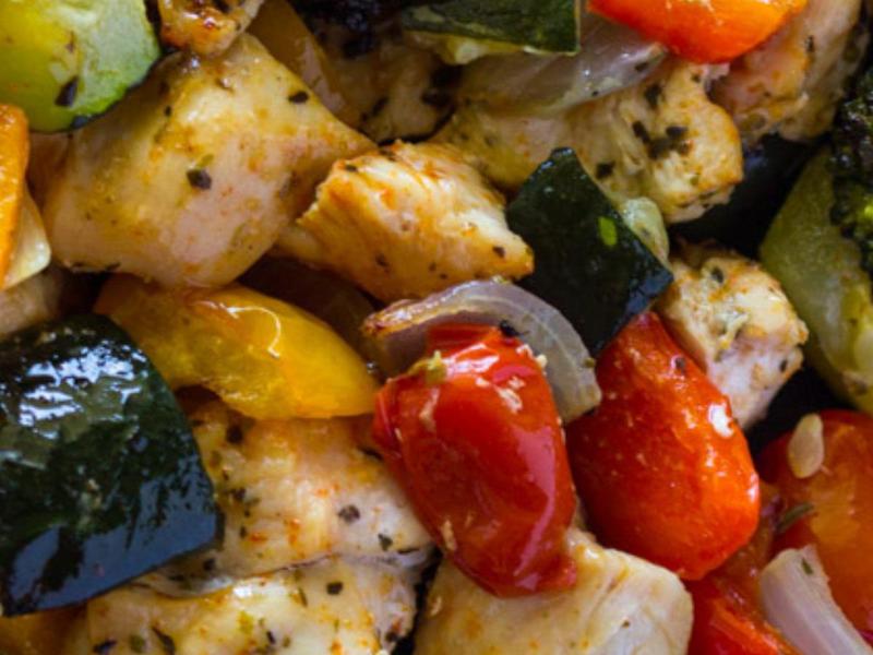 Healthy Roasted Chicken and vegetable