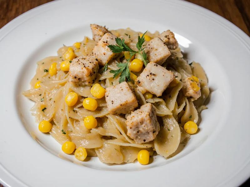 Pasta with Corn and Chicken
