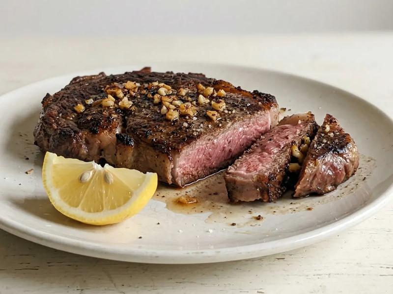 Lemon Garlic Steak (Chuck Blade)