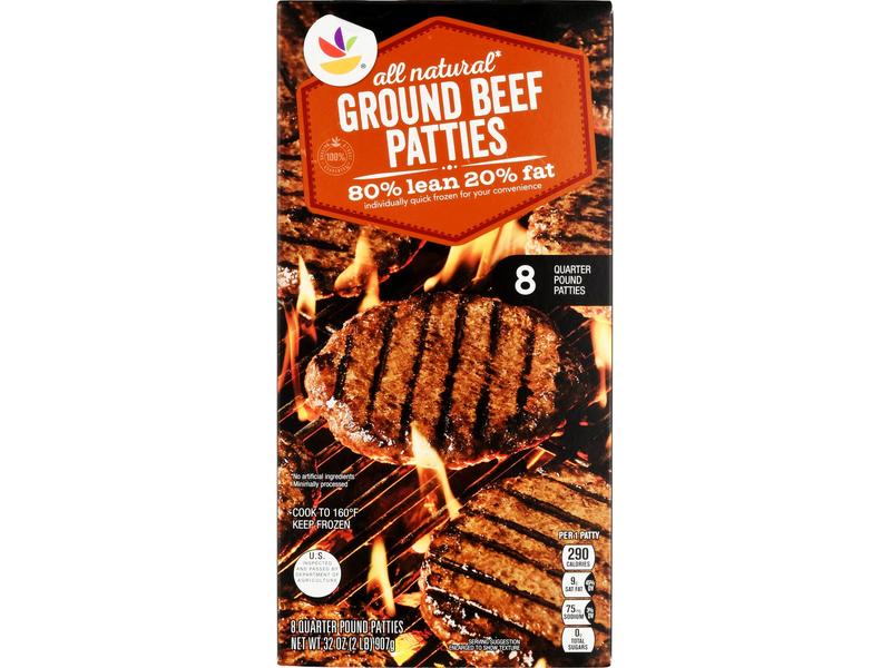Ground Beef Patties, 80%/20%