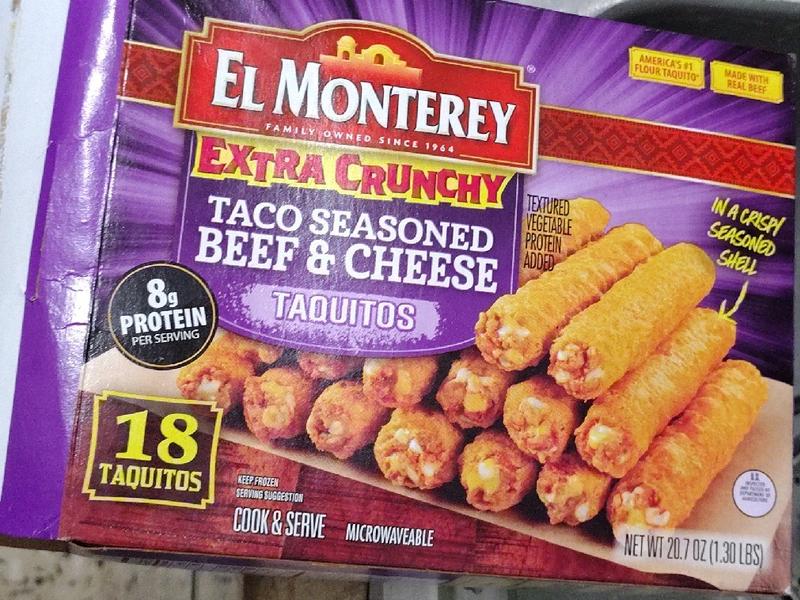 Extra Crunchy Taco Seasoned Beef & Cheese Taquitos