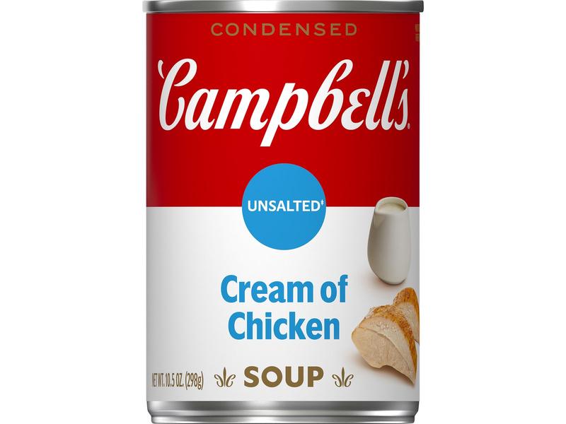 Condensed Soup, Cream of Chicken, Unsalted
