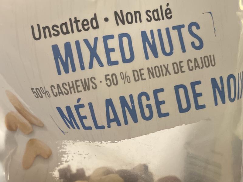 Unsalted Mixed Nuts