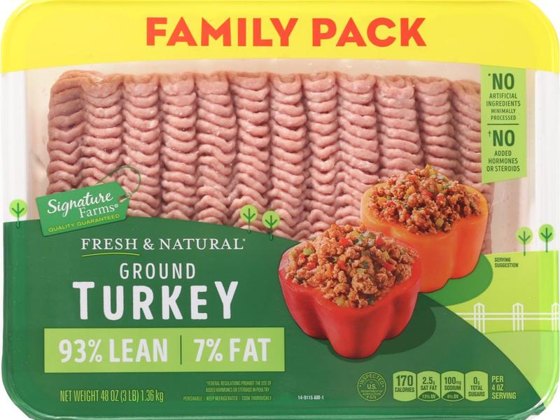 Turkey, Ground, 93%/7%, Family Pack