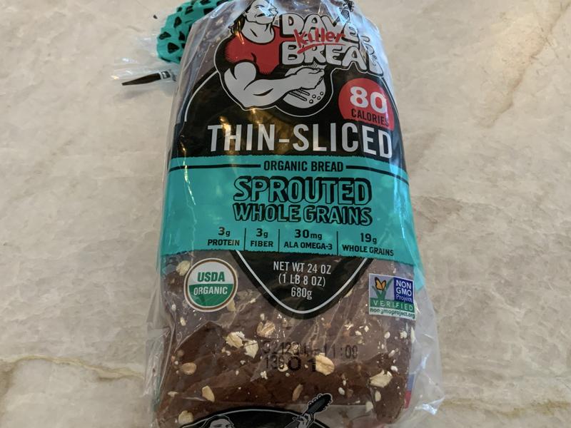 Thin-Sliced Organic Bread, Sprouted Whole Grains