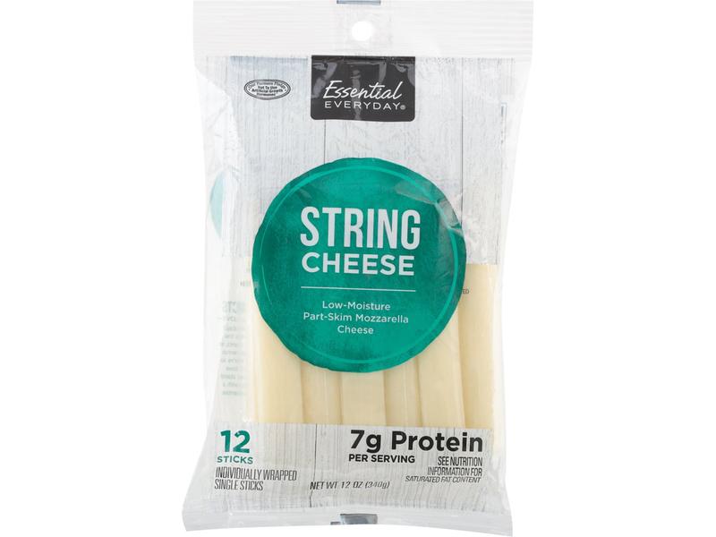 String Cheese, Part-Skim, Mozzarella, Low-Moisture