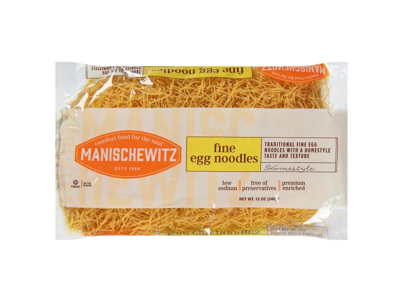 Noodles, Egg, Fine, Homestyle