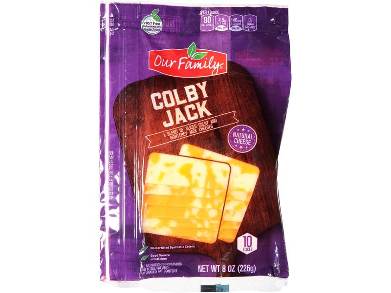Cheese Slices, Colby Jack