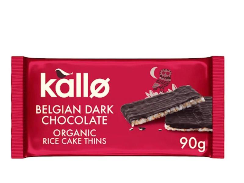 Kallo Belgian Dark Chocolate Rice cake thins