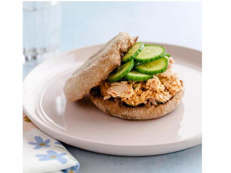 Spicy Tuna Salad English Muffin Sandwich