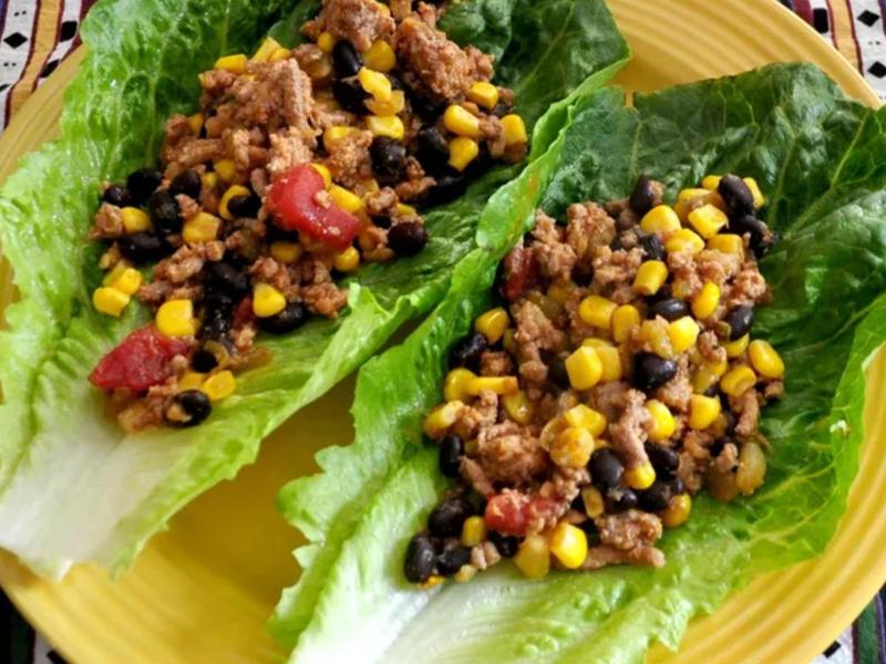 Mango Salsa Chicken Taco Salad Style