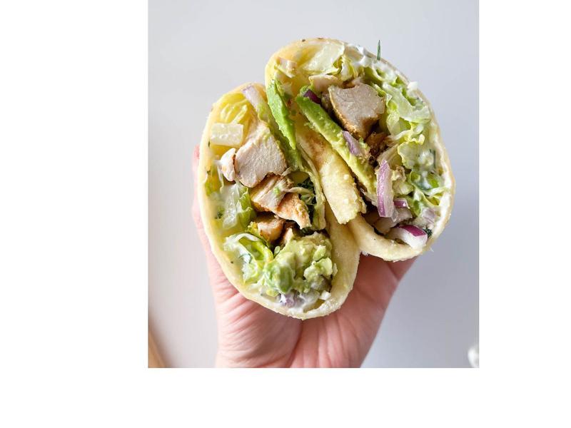 Grilled Chicken and Tzatziki Wrap