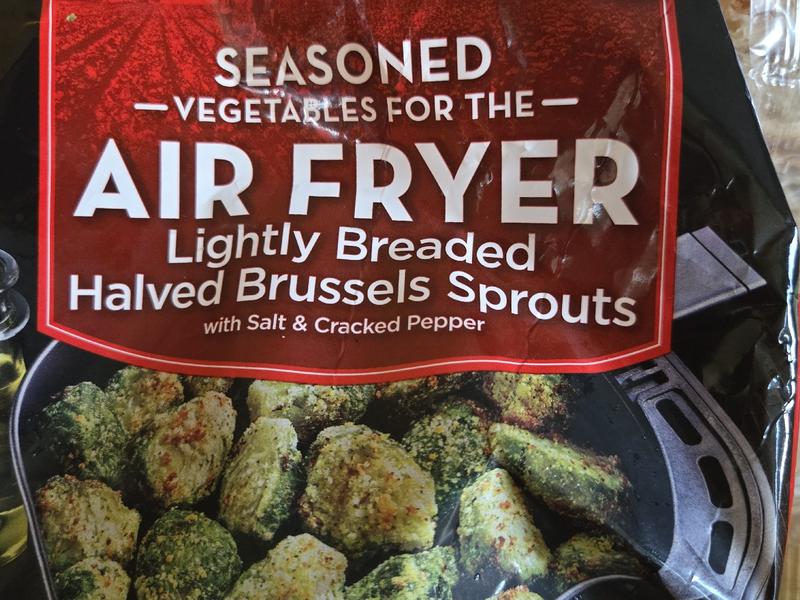 Brussels Sprouts, with Salt & Cracked Pepper, Halved, Lightly Breaded, Seasoned