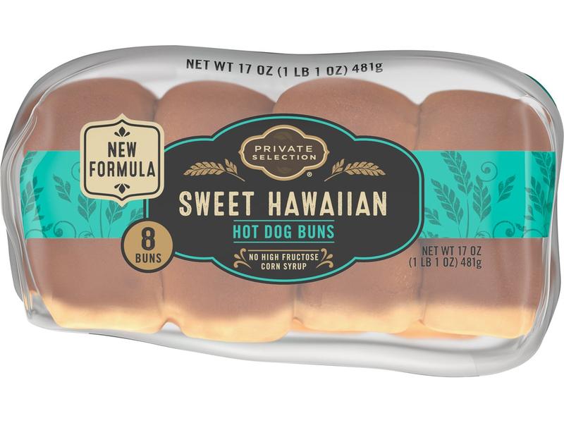Hot Dog Buns, Sweet Hawaiian