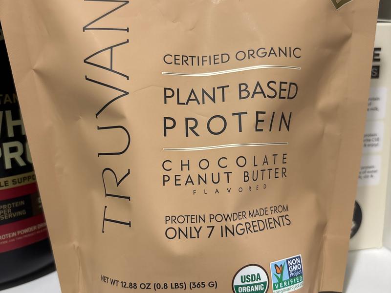 Chocolate Peanut Butter Flavored Organic Plant Based Protein Powder