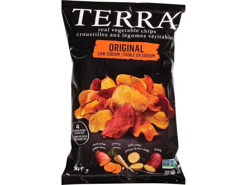 Vegetable Chips, Low Sodium, Real, Original