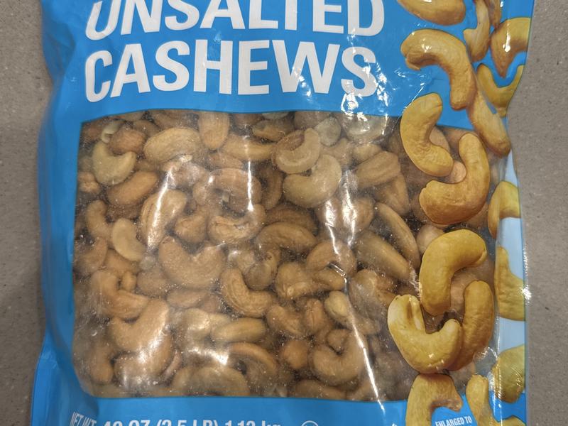 Whole Unsalted Cashews