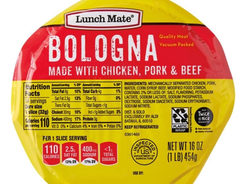 Bologna made with chicken, pork & beef