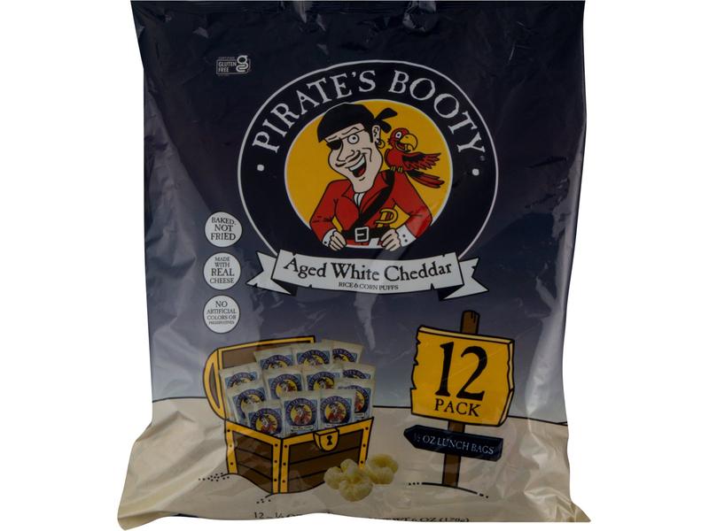 Rice & Corn Puffs, Aged White Cheddar, 12 Pack