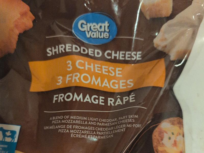 3 Cheese Shredded Cheese