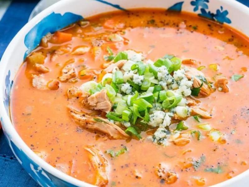 Keto Buffalo Ranch Chicken Soup