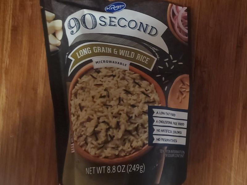 90 Second Microwavable Long Grain & Wild Rice