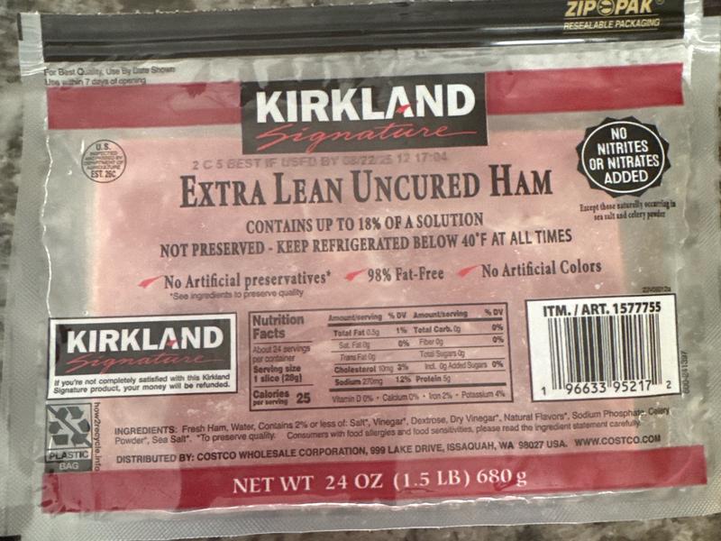 Extra Lean Uncured Ham