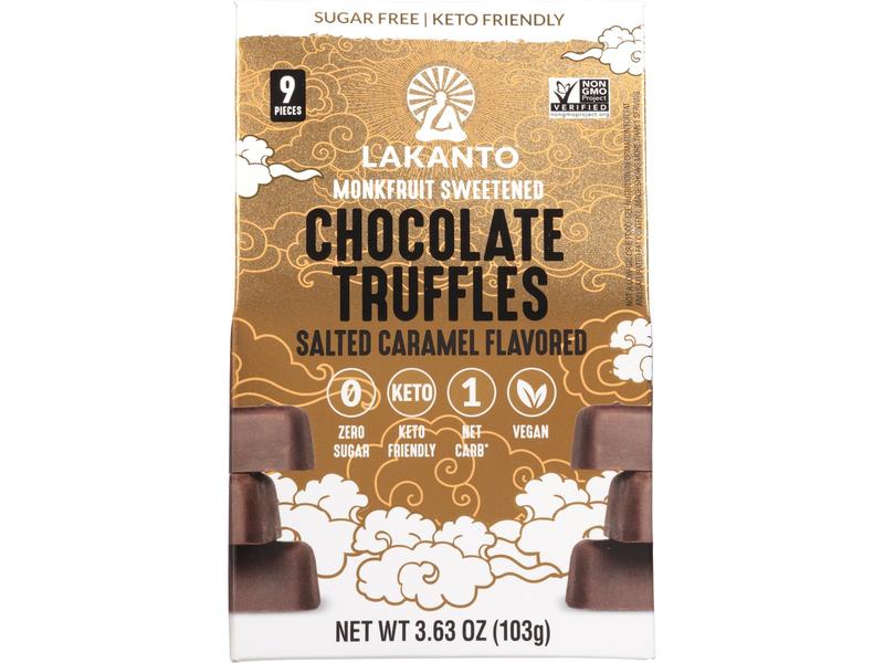 Chocolate Truffles, Salted Caramel Flavored, Monkfruit Sweetened