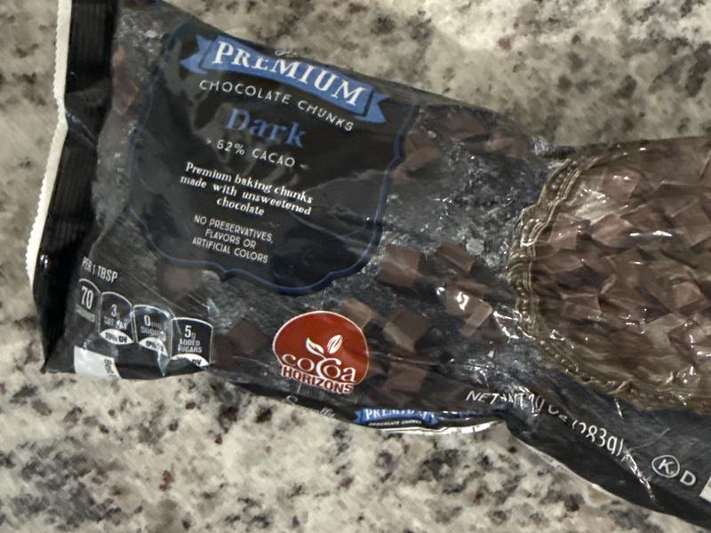 Premium Dark Chocolate Chunks