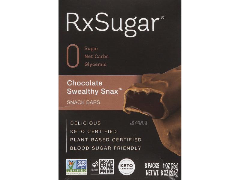 Snack Bars, Chocolate, Swealthy Snax, 8 Packs