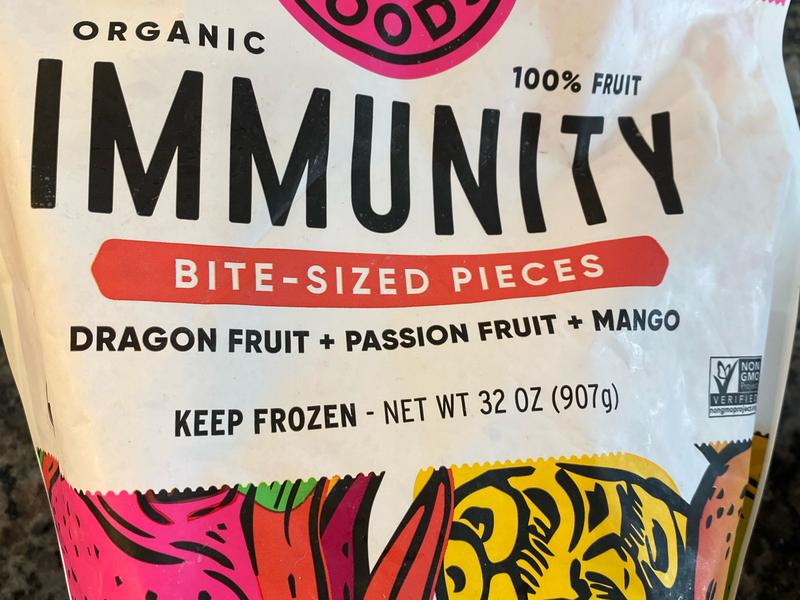 Dragon Fruit + Passion Fruit + Mango, Organic, Bite-Sized Pieces, Immunity