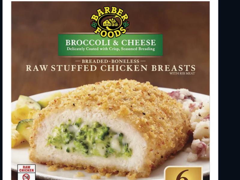 Broccoli & Cheese Breaded Boneless Raw Stuffed Chicken Breasts