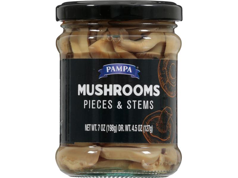 Mushrooms, Pieces & Stems